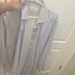 Eton Men's Light Gray Dress Shirt